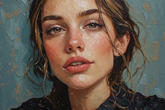 draw digital oil painting