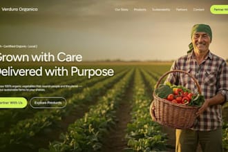 design wix farm website agriculture organic farming website