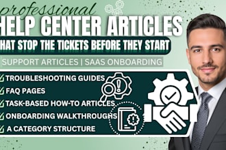 write knowledge base articles and help center documentation for your saas