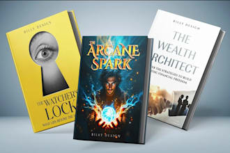 do professional kdp print book cover design and ebook cover design