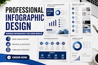 create professional infographic design and business infographic