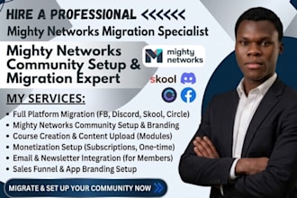 setup and manage your mighty networks community and online course