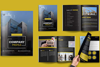 design a professional bifold, trifold and brochure