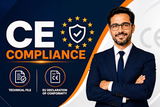 prepare ce technical file and eu declaration of conformity for ce compliance
