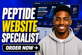 design peptide website woocommerce peptide website fda compliant peptide website