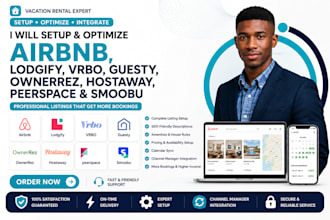 setup listing on airbnb lodgify vrbo guesty ownerrez hostaway peerspace smoobu