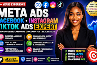 set up business video  facebook ads tikok instagram ads twitter ads marketing