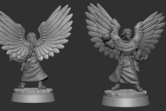 create 3d miniatures for tabletop games and resin printing