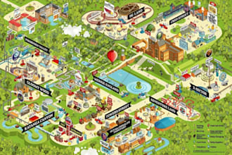 create custom isometric maps for events, festivals, and venues