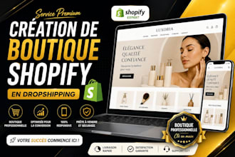 création de boutiques shopify pour le dropshipping