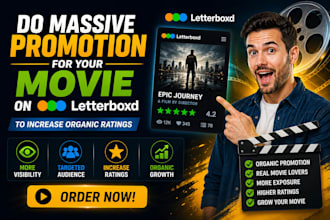 do massive promotion for your movie on letterboxd to increase organic ratings
