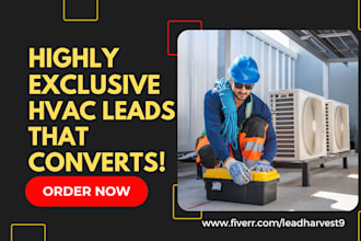 generate exclusive hvac leads for hvac contractors using facebook ads google ads