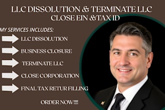 dissolve US llc, close ein, file corporation dissolution and terminate llc