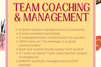coach you to build and lead a high performing ecommerce team