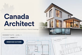design basement suite home addition and permit drawings in canada