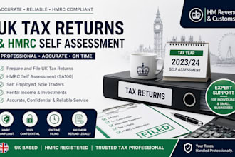 prepare and file UK tax returns and hmrc self assessment