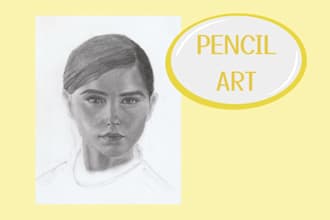 create pencil drawings and sketches