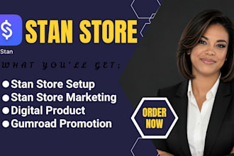 setup stan store, stan store marketing, digital products, gumroad promotion