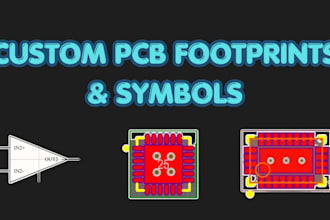 create custom pcb footprints and schematic symbols