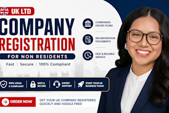 register your UK ltd company for non residents with companies house