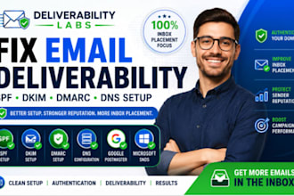 fix email deliverability spf dkim dmarc dns google workspace m365