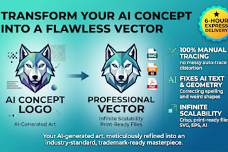 professionally vectorize and recreate your ai logo
