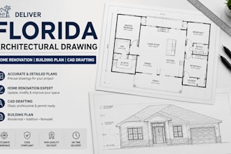deliver florida architectural drawing home renovation building plan cad drafting