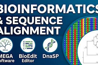perform bioinformatic analysis and sequence aiignment
