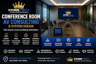 consult on conference room av systems and technology design