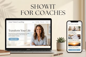showit landing page expert for coaching showit blog setup and customize expert