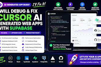 debug and fix cursor ai generated web apps with supabase