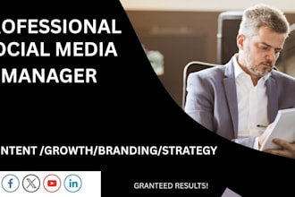 be your social media manager and content creator
