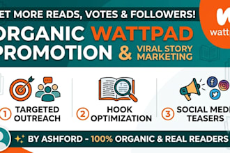do organic wattpad book promotion and viral story marketing