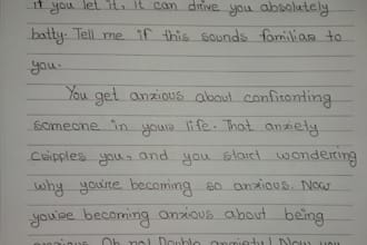 write neat handwritten notes