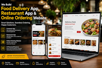 build ai food delivery app, restaurant app, and online ordering website