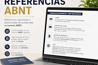 format your academic paper in abnt and organize your reference list