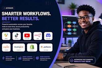 do apify tiktok youtube n8n discord zapier hubspot shopify jotform automation