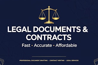 draft professional legal documents and contracts