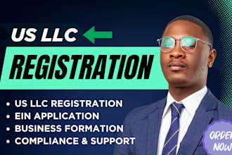 register your US llc, obtain ein and complete business formation