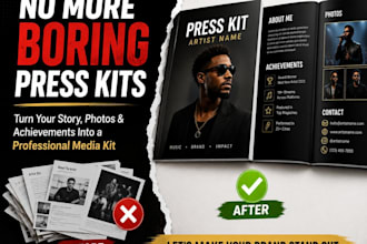 design press kit, music press kit, dj epk, speaker one sheet, artist press kit