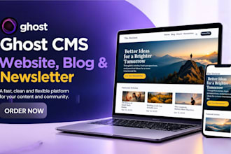 build ghost cms website ghost cms blog, customize ghost cms newsletter