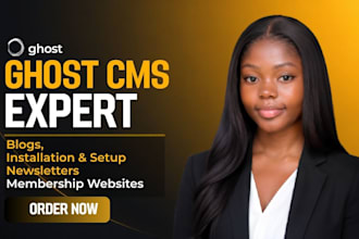 build ghost cms website ghost cms blog , customize ghost cms newsletter