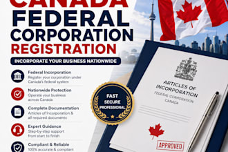 register your canada federal corporation professionally