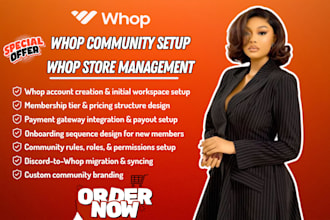 whop community setup whop online course whop management whop setup whop store