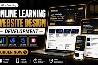 build professional course website, lms, learndash website