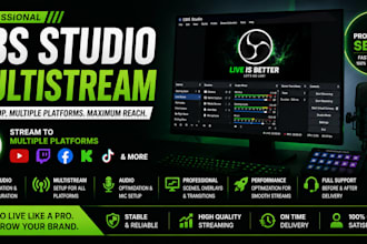 configure obs studio with multistream for all streaming platforms