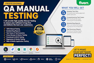 test your website and report bugs with detailed QA reports