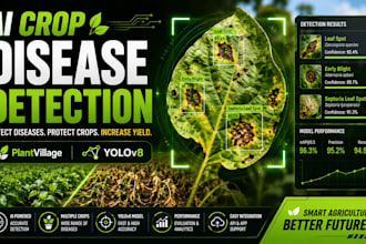 build a crop disease detection model using plantvillage dataset and yolov8