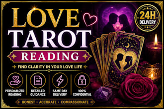 provide a detailed love tarot reading with honest guidance