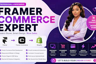 build custom framer to shopify store framer commerce expert